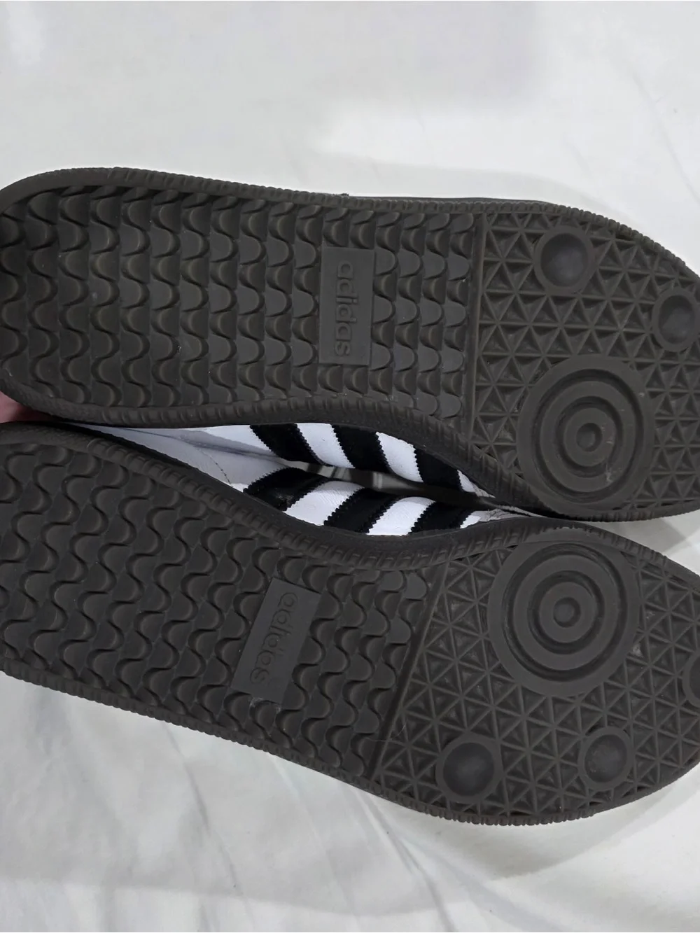 🖤🤍Adidas Samba OG White Black Gum Sole Leather Sneakers